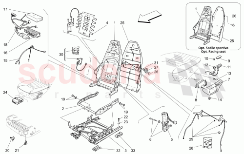 Part Diagram for Maserati 982910220