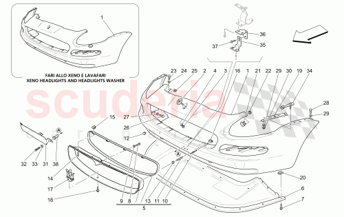 Part Diagram for Maserati 66663700