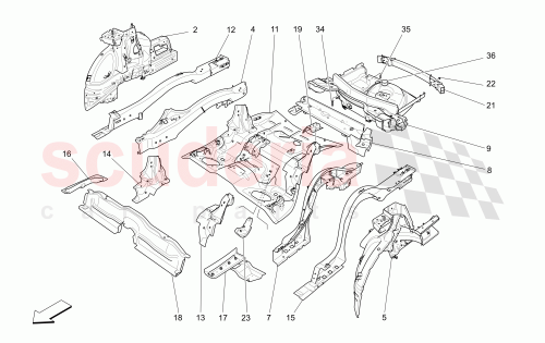 Part Diagram for Maserati 673009296