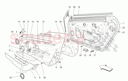 Part Diagram for Maserati 89404633