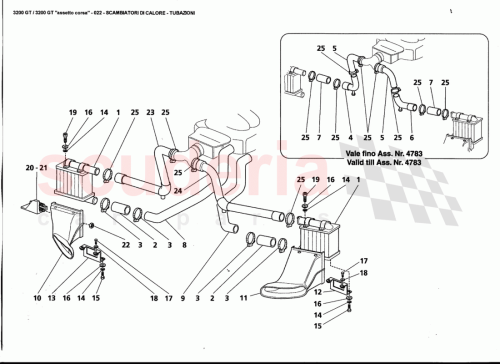 Part Diagram for Maserati 382000459