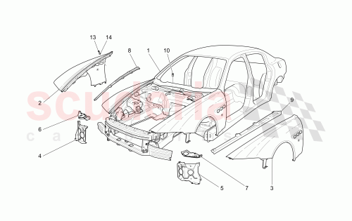 Part Diagram for Maserati 980139572
