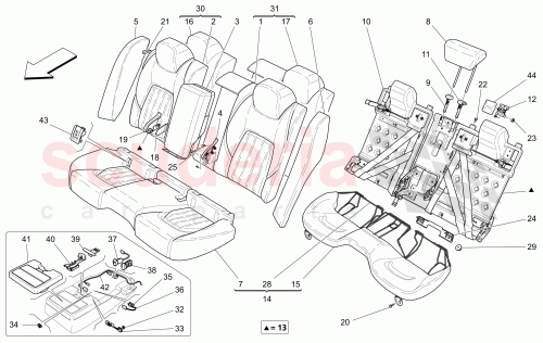 Part Diagram for Maserati 670095345