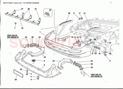 Part Diagram for Maserati 980000985