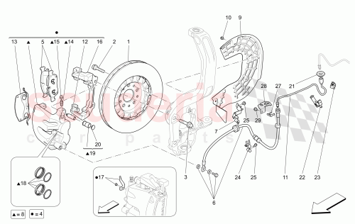 Part Diagram for Maserati 670039846