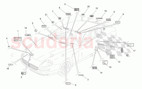 Part Diagram for Maserati 980145839