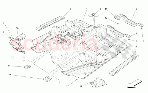 Part Diagram for Maserati 673005667