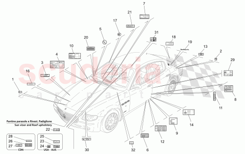 Part Diagram for Maserati 222617