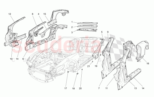 Part Diagram for Maserati 980145822
