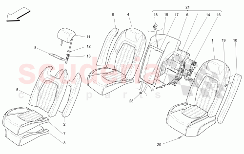 Part Diagram for Maserati 670016399