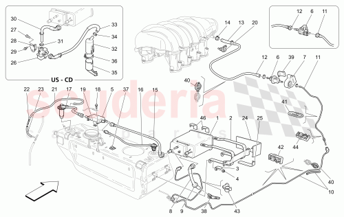Part Diagram for Maserati 14369274