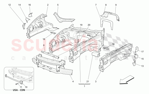 Part Diagram for Maserati 66904000