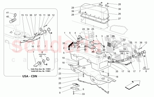 Part Diagram for Maserati 184349