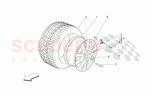 Part Diagram for Maserati 980161418