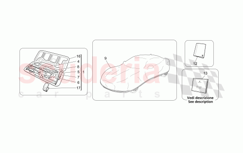 Part Diagram for Maserati 89307300