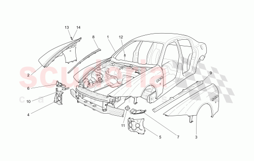 Part Diagram for Maserati 80378600