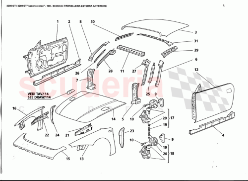 Part Diagram for Maserati 382500310