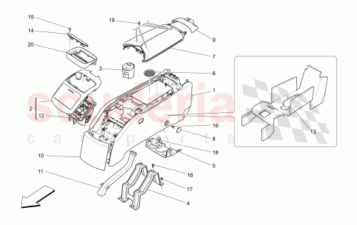 Part Diagram for Maserati 670017345