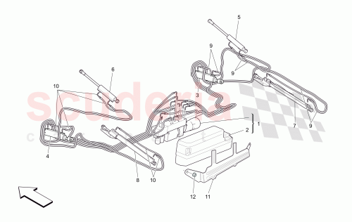 Part Diagram for Maserati 83084200