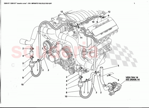 Part Diagram for Maserati 382400491