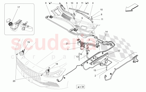 Part Diagram for Maserati 670038117