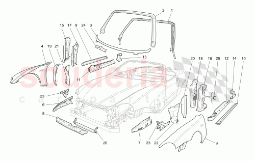 Part Diagram for Maserati 67515900