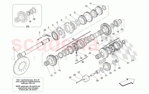 Part Diagram for Maserati 208625