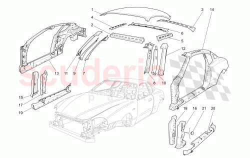 Part Diagram for Maserati 66055500