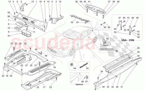 Part Diagram for Maserati 89095500