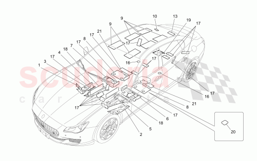 Part Diagram for Maserati 670035515