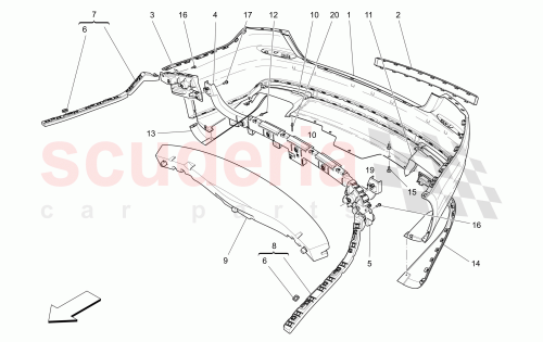 Part Diagram for Maserati 670019070