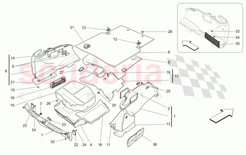 Part Diagram for Maserati 673007156
