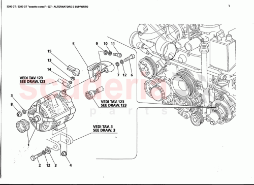 Part Diagram for Maserati 578083500