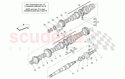 Part Diagram for Maserati 182358