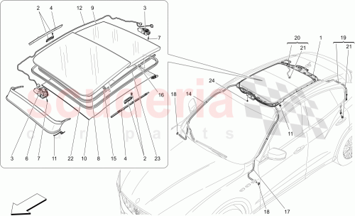 Part Diagram for Maserati 673004631