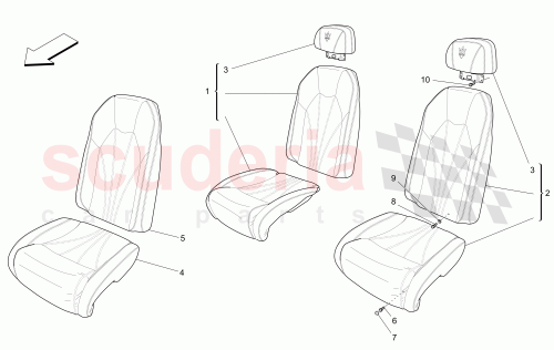 Part Diagram for Maserati 959721201