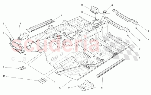 Part Diagram for Maserati 670039543