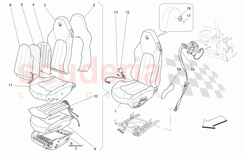 Part Diagram for Maserati 984300533