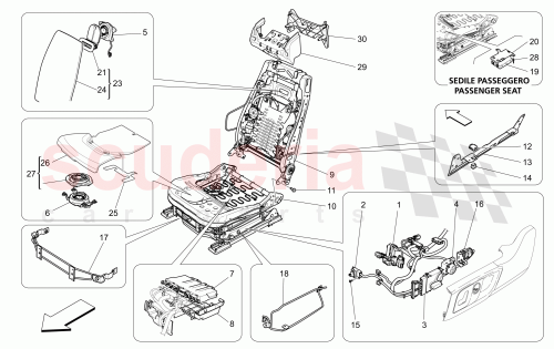 Part Diagram for Maserati 673007405
