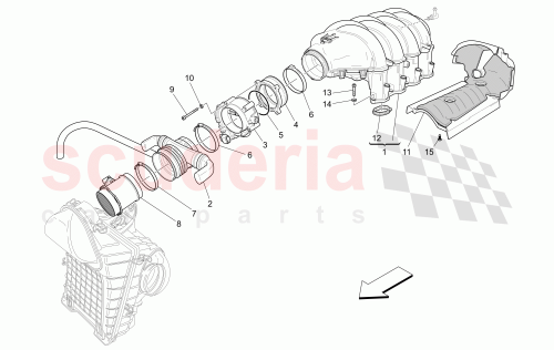 Part Diagram for Maserati 205886