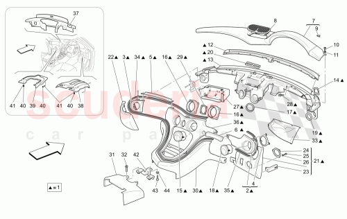 Part Diagram for Maserati 68340707