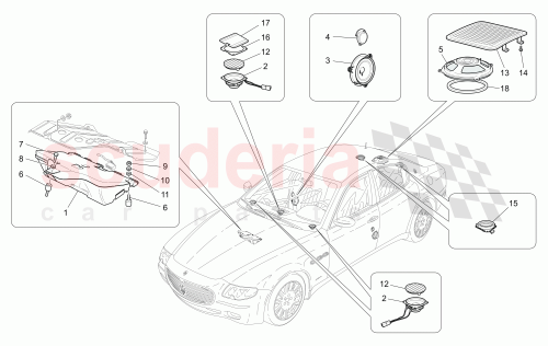 Part Diagram for Maserati 66551500