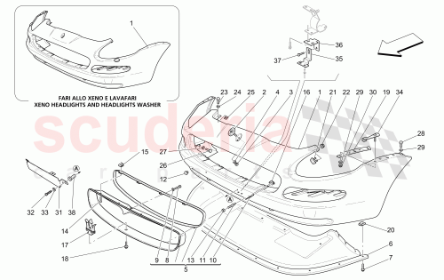 Part Diagram for Maserati 67811500