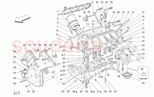 Part Diagram for Maserati 736032000
