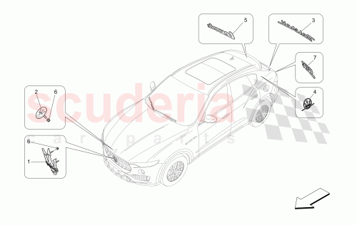 Part Diagram for Maserati 670101804