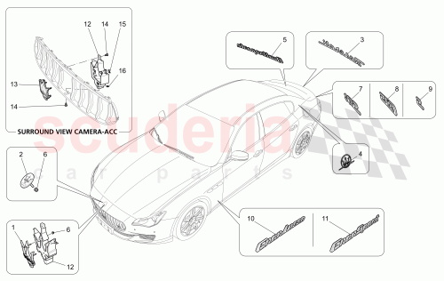 Part Diagram for Maserati 670101231