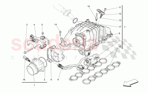 Part Diagram for Maserati 46328359