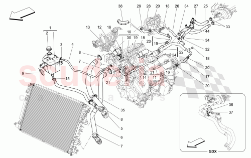Part Diagram for Maserati 46328183