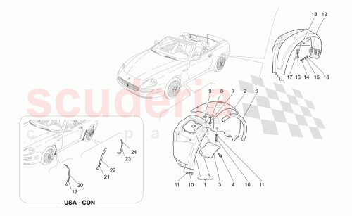 Part Diagram for Maserati 67698800