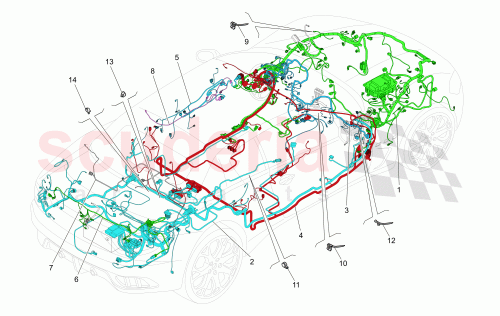 Part Diagram for Maserati 341129